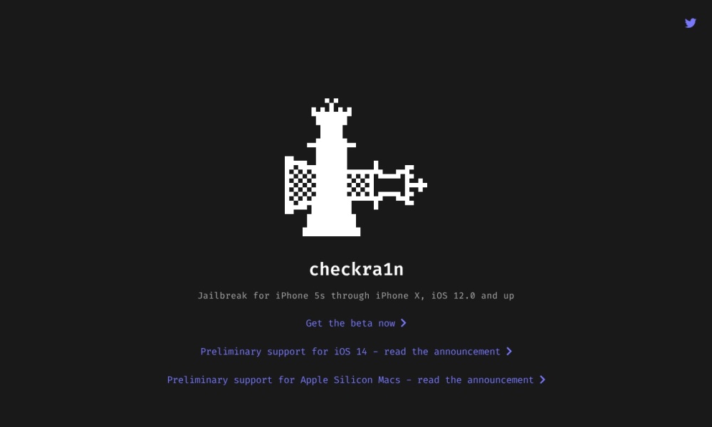 Checkra1n官网首页预览