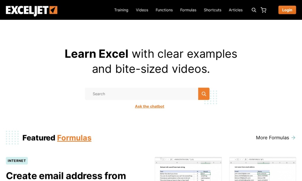 Exceljet翻译站点