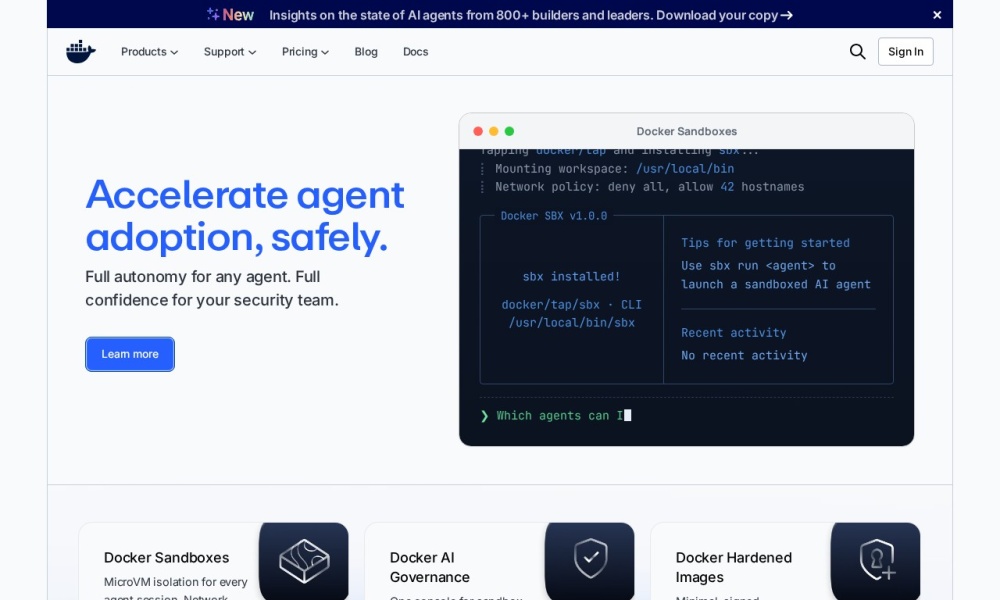 Docker官网首页预览