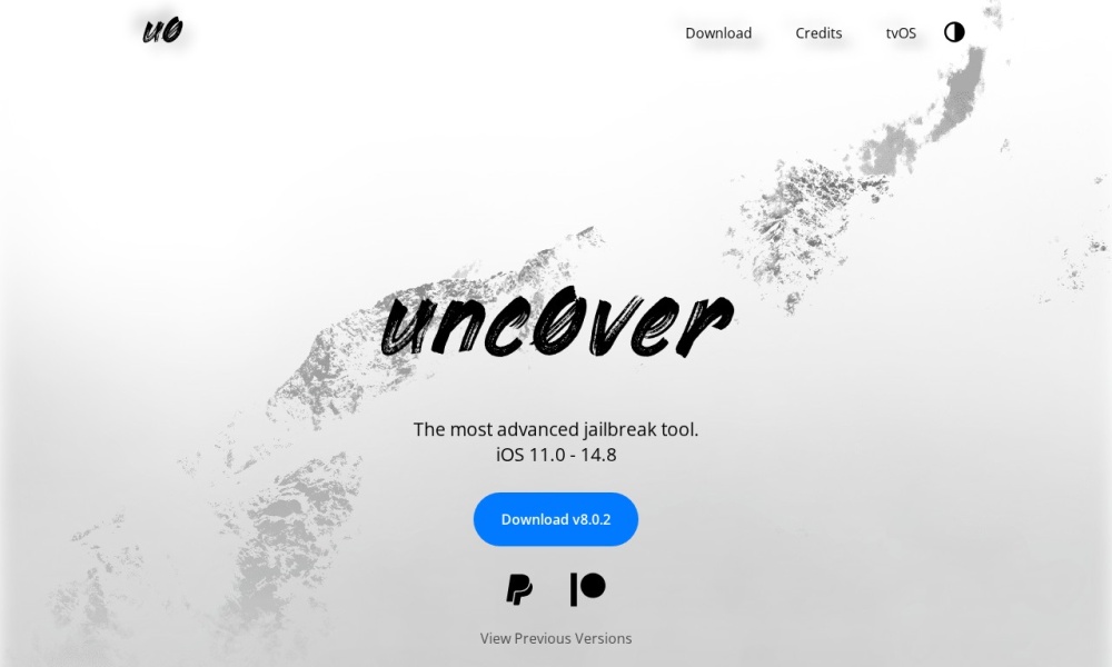 Unc0ver官网首页预览