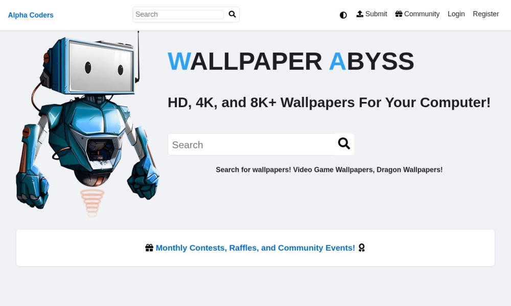 Wallpaper Abyss官网首页预览