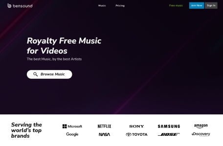 Bensound翻译站点