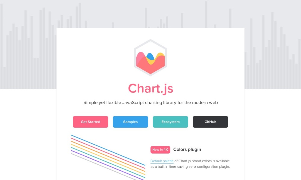 Chart.js官网首页预览