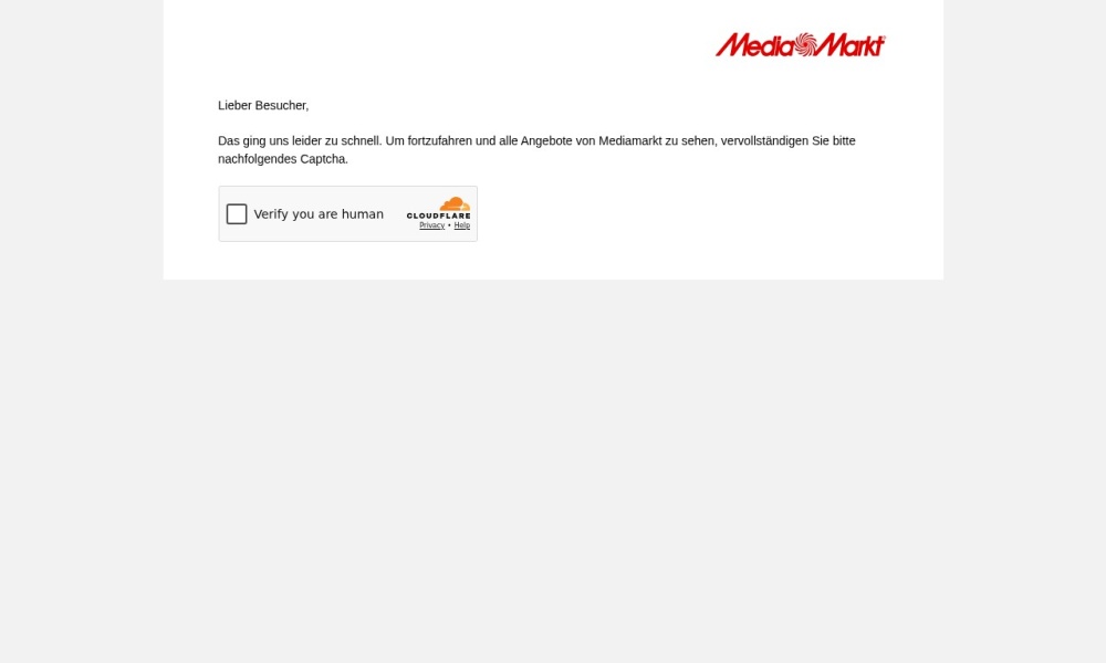 MediaMarkt官网首页预览