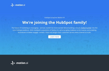HubSpot收购Motion AI
